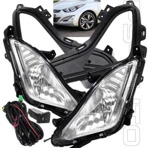 Fit 2014 2015 2016 Hyundai Elantra Fog Lights W/Wire Harness Switch Bezel Screw - Picture 1 of 5