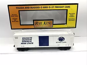 MTH Railking Custom Penn State 2014 Nittany Lions White Boxcar O Gauge New PSU - Picture 1 of 16
