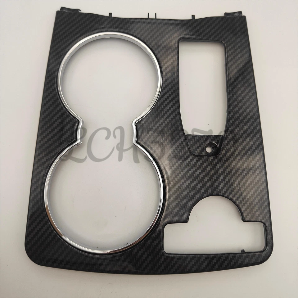Carbon Fiber Center Cup Holder Trim Panel Cover for Mercedes Benz C200 C180 C230 - Image 1 of 4