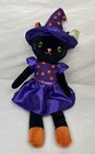 New, Spark Create Imagine Black Witch Cat Stuffed Plush Rattle & Crinkle Toy 17"