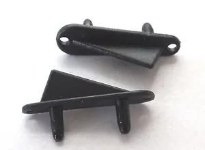 6 STCK. 1,2 Zoll Mini Nylon Flügelspitze/Heckrutsche L30xH10 mm RC Flugzeug USA VERKAUF VERSAND - Bild 1 von 2