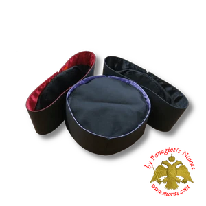 Orthodox Clerics Hat - Kalpaki Soft Fabric - Handmade 3 Colors Birett Hut Kirche