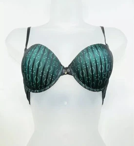 HERS BY HERMAN gepolsterter Push-Up-BH mit Bügel 34B grün/schwarz **VERSANDKOSTENFREI** - Bild 1 von 1
