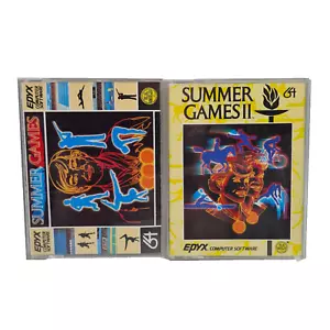 Sommerspiele + Sommerspiele II 2 Konvolut Commodore 64 C64 Kassette - Bild 1 von 4