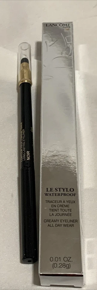 Lancome Le Stylo Waterproof Creamy Eyeliner All Day Wear Noir Full Size Ar8