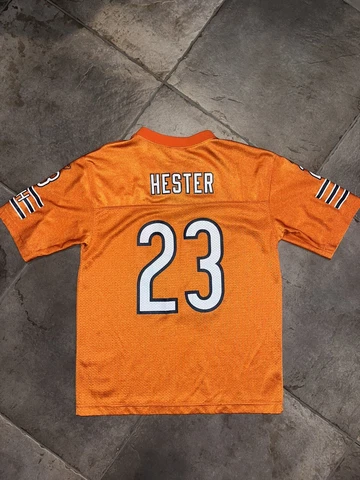 Reebok NFL Devin Hester 23 Chicago Bears Orange Jersey Size Youth Large Adult S Cover