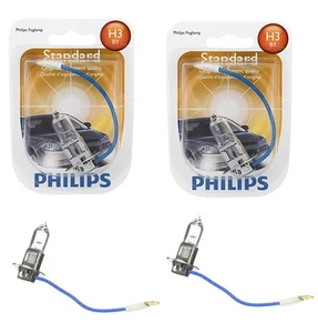 2x Philips H3 High Quality Vision 12336 Halogen Light Bulb Lamp Low High Beam - Picture 1 of 3