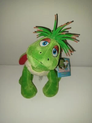 Zibbies Green Turtle Z Mylez Plush Stuffed Animal hyperflex hair Tags Attached - Image 1 of 4