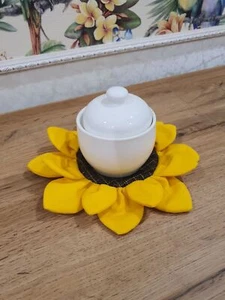 Sunflower Serving hot bowl holder Cute potholders Soup bowl cozy - Picture 1 of 22