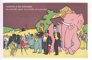 CPA MARSEILLE 13 - THE ELEPHANT AUTORITES APRES LA CUEILLETTE DE LA MENTHE ~B85 - Imagen 1 de 2