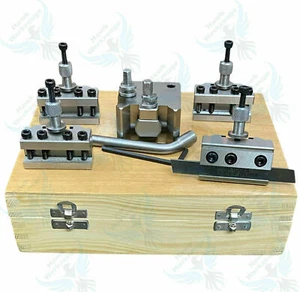5 Pieces Set T37 Quick Change Toolpost Standard Boring And Parting Holder Hawk - Picture 1 of 6