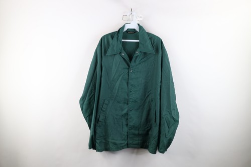 COACH Giacca a vento vintage anni 70 streetwear uomo grande vuota allenatori verde
