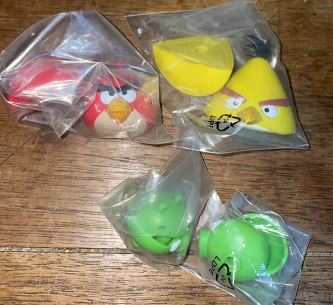 4 K'NEX Angry Birds Mini Figure Heads For Building Set KING PIG ANGRY BIRDS TOYS Cover