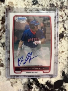 Tarjeta automática Bowman 1st Prospect 2012 Boston Red Sox Boss Moanaroa #BCA-BM - Imagen 1 de 2