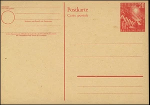 PSo 2 Bundestag 20 Pf. 1949, nuevo ** como se emite - Imagen 1 de 1