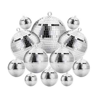 12 Stück Discokugel, Disco Spiegel Ball Pink Mini Disco Balls, Discokugel Spi... - Bild 1 von 4
