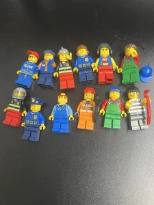 LOT 12 LEGO City Town Minifigures Firefighters & Police - First Responders PD FD - Picture 1 of 11