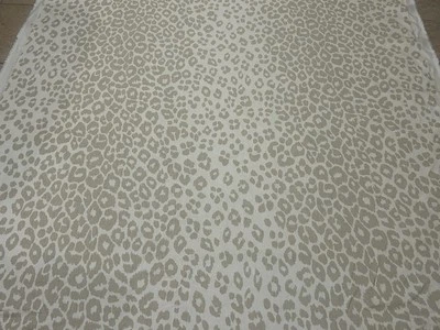 Schumacher Iconic Leopard Print Color Linen Fabric 125 Anniversary. One Yard New - Image 1 of 4