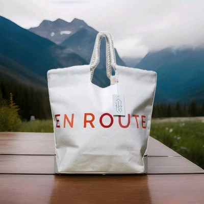 Bolso de Mano Mud Pie Blanco Playa Exterior Foto 1 de 4