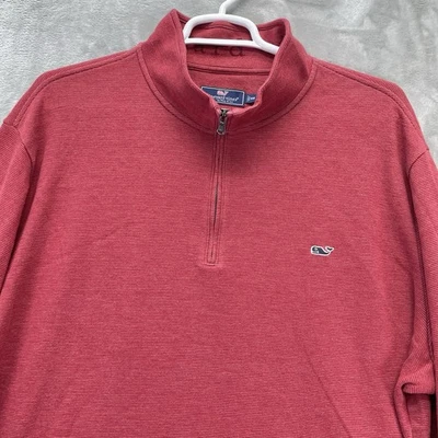 Vineyard Vines Suéter Para Hombre 3XB Grande Agua Salada Rendimiento Jersey Golf Rojo Foto 1 de 4