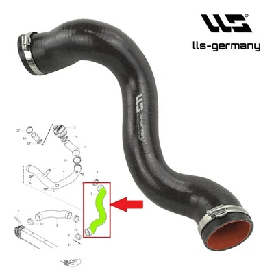 Verstärkter Silikon Turboschlauch für VOLVO V60 I (155) 2.0 D3 / D4 30741795 - Bild 1 von 4