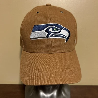 Seattle Seahawks Carhartt x 47 MVP Sombrero Pato Tela Marrón OSFM NUEVA MUESTRA Foto 1 de 4