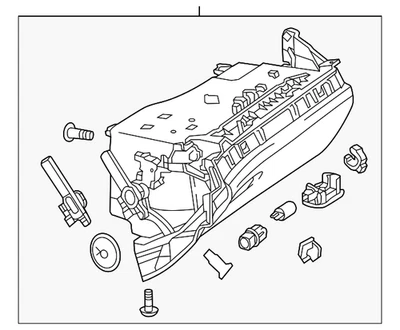 Conjunto de guantera original Mercedes-Benz 231-680-25-01-7F06 Foto 1 de 3