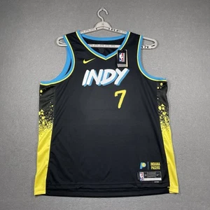 Indiana Pacers Jersey XXL 2XL Black Nike #7 Buddy Hield Swingman City Edition - Picture 1 of 12