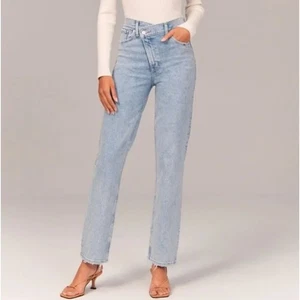 Abercrombie & Fitch Ultra High Rise 90s Straight Criss Cross Waistband Retro 29 - Bild 1 von 11