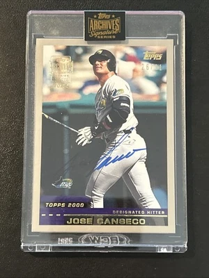 2022 Topps Archives Jose Canseco On Card Auto /31 - Image 1 of 3