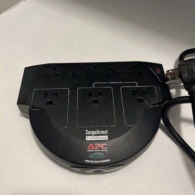 APC PRO8T2 Black SurgeArrest 8-Outlet RJ11 Surge Protector - Image 1 of 4