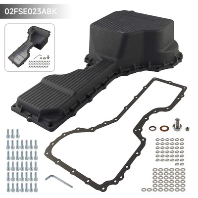 Heavy Duty Aluminum Oil Pan For 2017-2019 Chevy/GMC Silverado 6.6L Duramax Black - Image 1 of 4