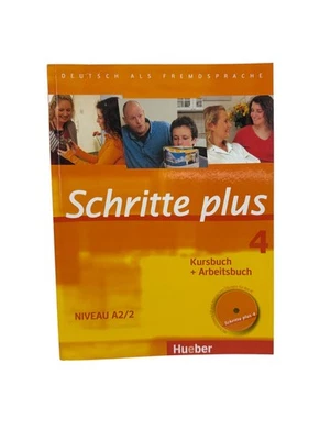 Schritte Plus 4 Niveau A2/2 Kursbuch + Arbeitsbuch mit CD - Ungelesen - Bild 1 von 3