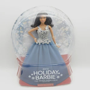Mattel Holiday Barbie 2016 DGX99 The Peace Hope Love Collection Globe Box Issue - Picture 1 of 13
