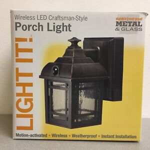 Fulcrum 32001-107 Light It! Bronze Porch Light