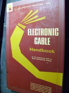 Electronic Cable Handbook - Belden - First Edition 1966 - Bild 1 von 9