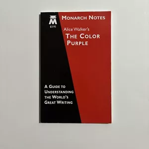 MONARCH NOTES The Color Purple - Alice Walker’s The Color Purple - Picture 1 of 2