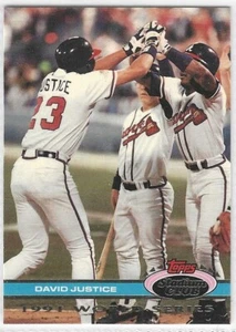 1992 Stadium Club Dome #97 David Justice Atlanta Braves - Picture 1 of 1