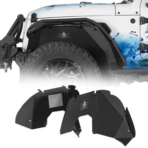 Spartan Front Inner Fender Liners Guards For Jeep Wrangler JL Gladiator JT 18-25 - Foto 1 di 14