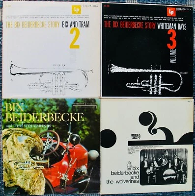 BIX BEIDERBECKE~4 Dixieland Jazz Albums~RIVERSIDE~COLUMBIA~One German Import - Image 1 of 2