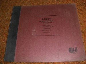EDWARD KILENYI COLUMBIA 78 RPM RECORD SET X-120 LISZT SELMAR MEYROWITZ - Picture 1 of 2