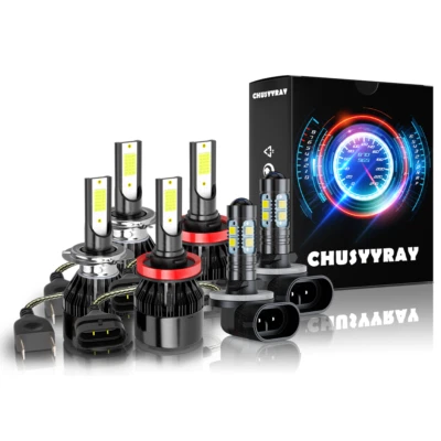 Combo faros LED de haz alto bajo luz antiniebla 6x bombillas para Hyundai Elantra 2013-2018 Foto 1 de 4