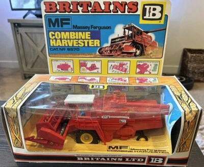 Vintage Britians 9570 Massey Ferguson Combine Harvester 1:32 Rare 1978 Display - Image 1 of 4