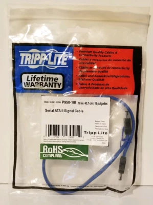 Tripp Lite P950-18I Serial ATA II Signal Cable 18-Inch - Image 1 of 3