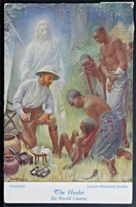 Religiös - Jesus - Missionare beaufsichtigend in Afrika von Harold Copping PC2215 - Bild 1 von 2