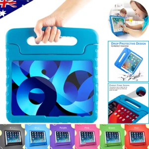 Kids Shockproof Heavy Duty Case Cover For iPad 11th 10th 9th 6th Gen Air HANDLE - Picture 1 of 48