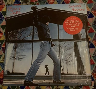 BILLY JOEL - GLASS HOUSES ALBUM - PERFECT! IN PLASTIC BUT OPENED - 1980 CBS - Imagem 1 de 4