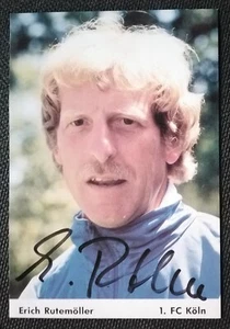 0884 Erich Rutemöller 1. FC Köln 1990/91 Autogrammkarte original signiert - Bild 1 von 2