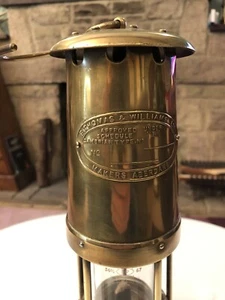 E Thomas & Williams Ltd Makers Abergare Miners Lampe - Bild 1 von 11