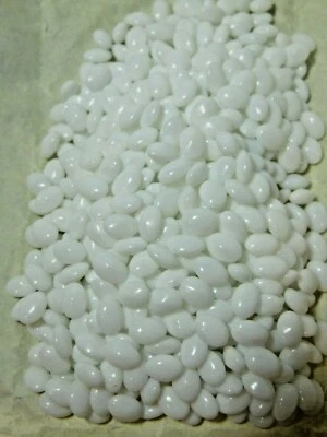 Vintage Western Germany Glass Rhinestone Jewel Maker Oval White 8 x 6mm 152g B14 - Image 1 of 4